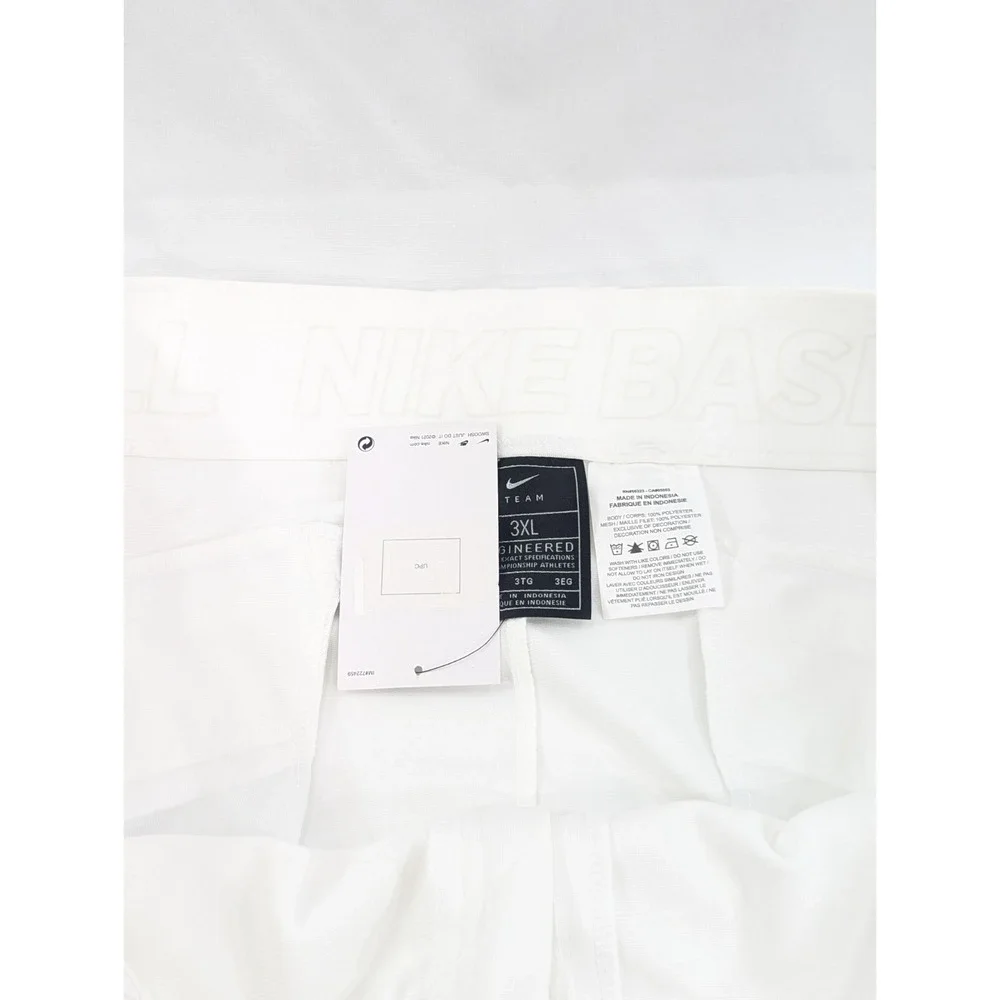 NWT Nike Team Engineered Baseball Pants White Mens 3XL 42x33‎